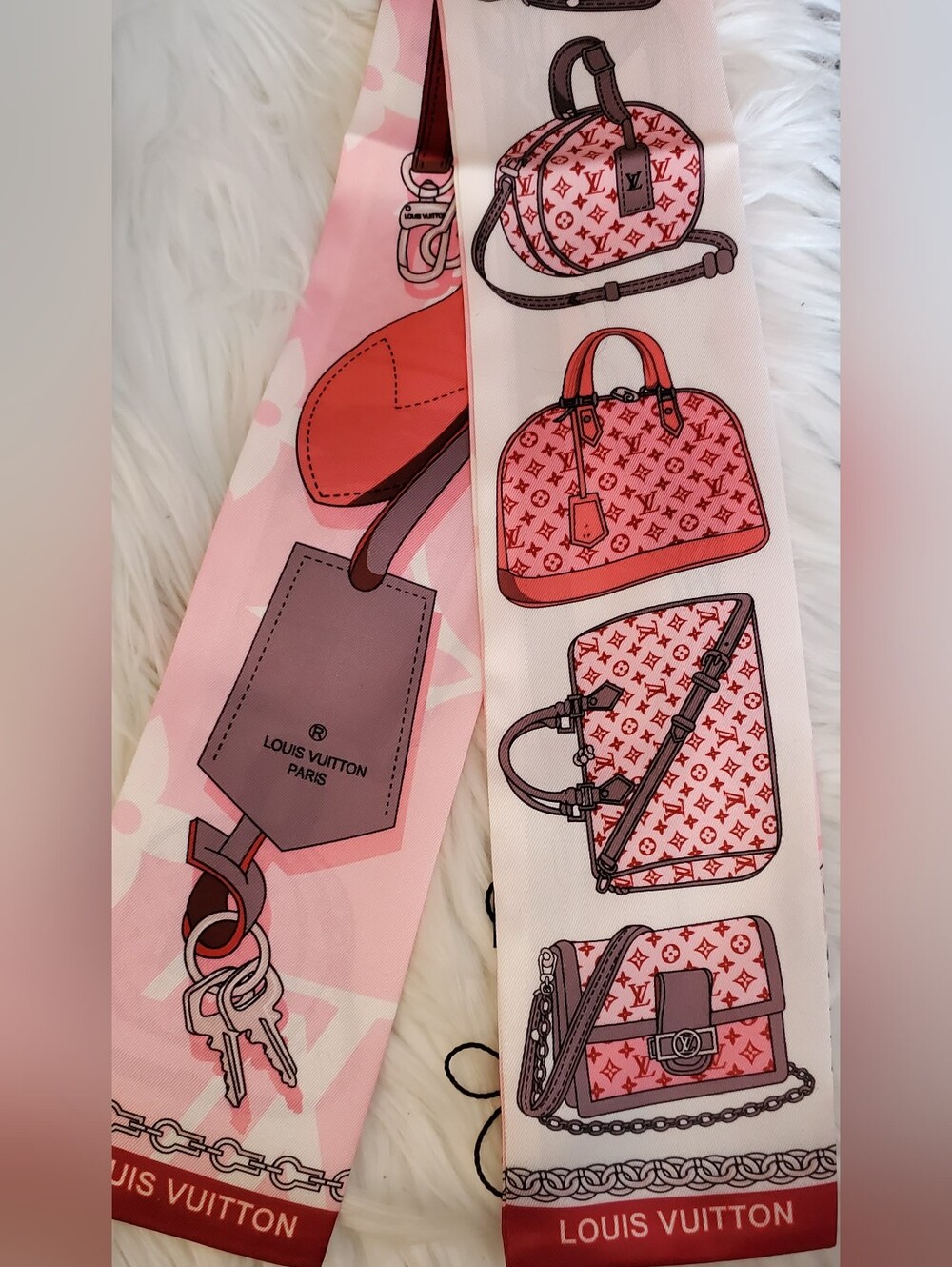 100% Silk Bag Twilly, Scarf